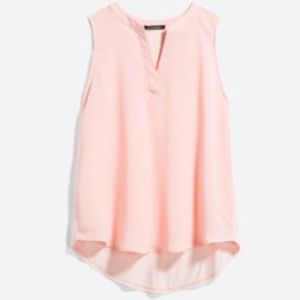 Fayette Mixed Material Blouse  NWOT